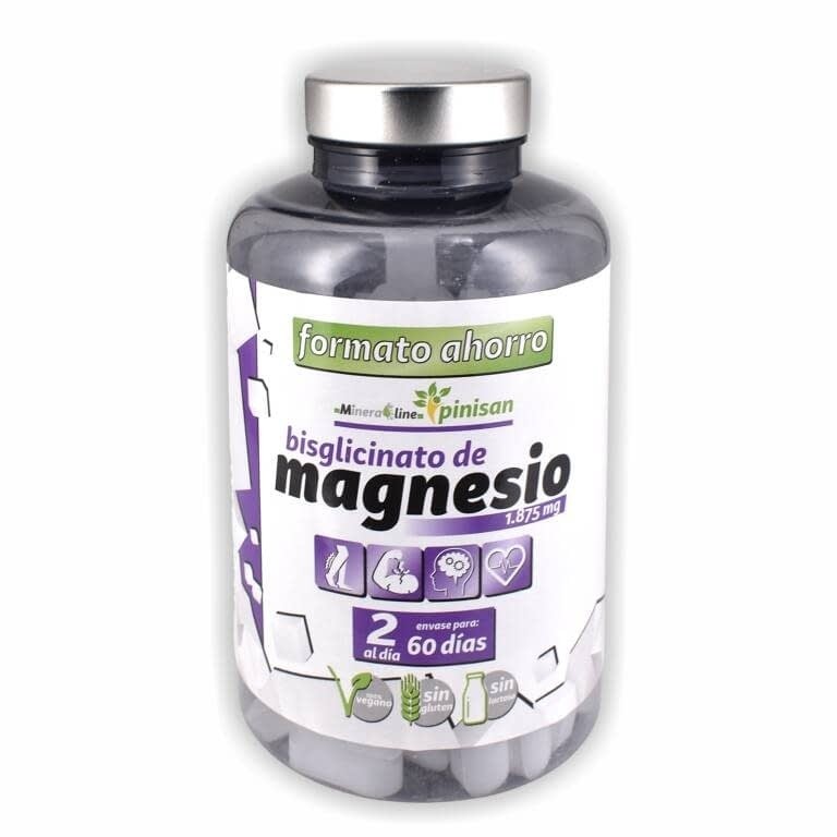 NEW - BISGLICINATO DE MAGNESIO, 120 Caps. PINISAN