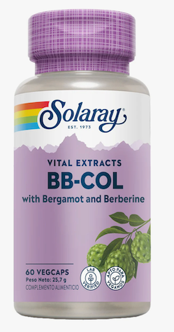 BB - COL (BERGAMOTO Y BERBERINE)- 60 VEGCAPS SOLARAY