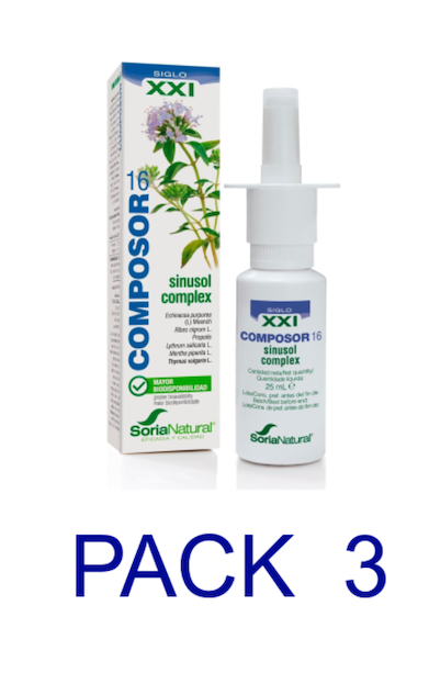 PACK 3X2 COMPOSOR 16 - SINUSOL SORIA NATURAL ENVIO GRATIS