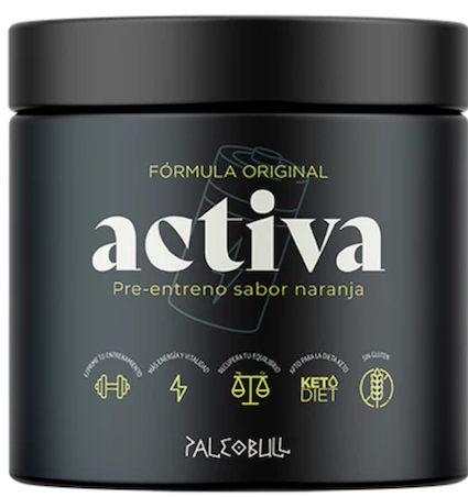 ACTIVA: PRE-ENTRENO SIN CAFEINA 225 g (37 dosis aprox.). PALEOBULL
