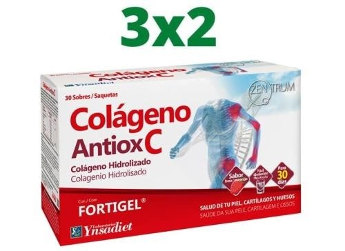 PACK X3 COLAGENO C ANTIOX 30 SOBRES NUTRIOX YNSADIET