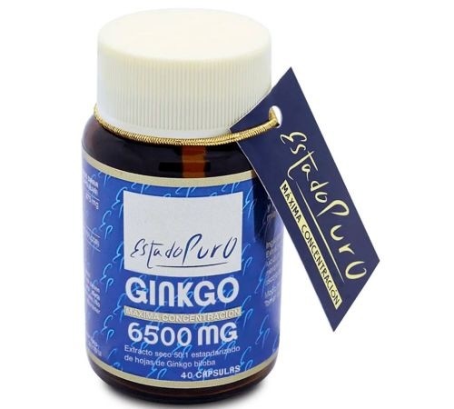 GINKGO 6500mg. 40cap. ESTADO PURO