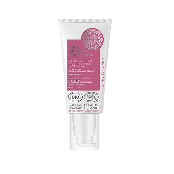 CREMA FACIAL RECUPERACION NOCTURNA ANTIENVEJECIMIENTO ORGANICA, 50 ML NATURA SIBERICA