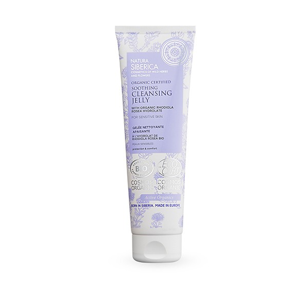 GELATINA LIMPIADORA CALMANTE ORGÁNICA PARA PIEL SENSIBLE, 140 ML NATURA SIBERICA