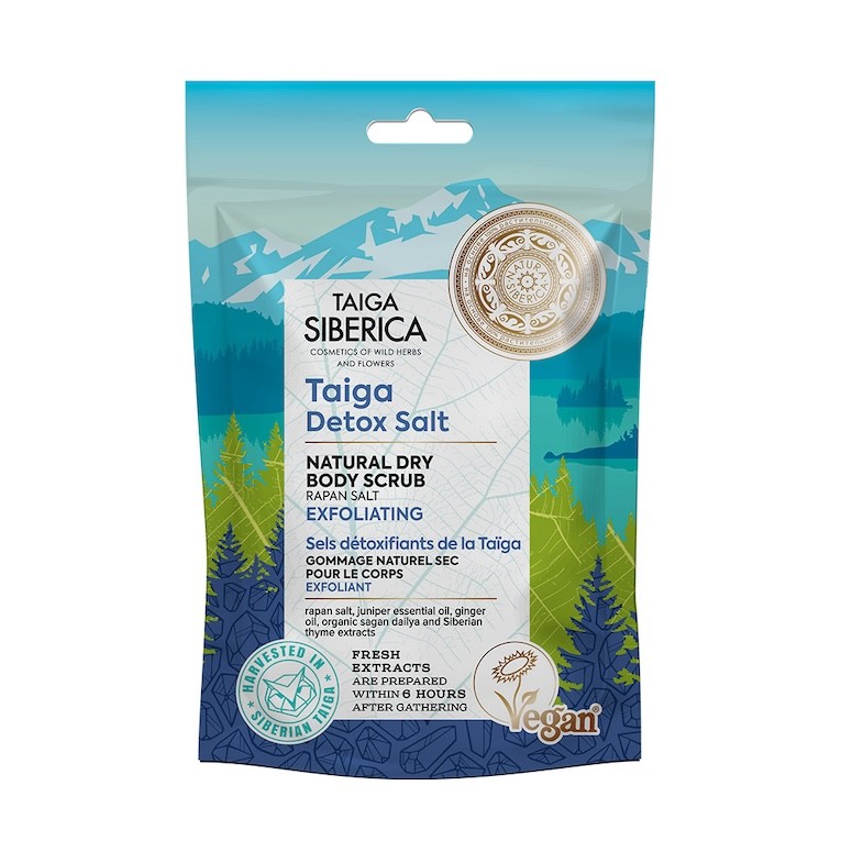 TAIGA SIBERICA. NATURAL DRY BODY SCRUB EXFOLIATING, 250 GR