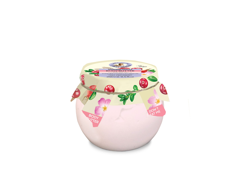 MANTECA CORPORAL CON ARÁNDANO ROJO Y ACEITE DE 7 SEMILLAS, 250 ML MAMA PHARMELIA