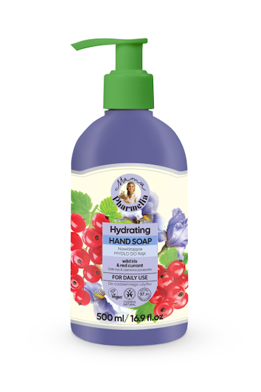 JABÓN DE MANOS HIDRATANTE PARA USO DIARIO CON LIRIO SILVESTRE Y GROSELLA ROJA 500 ML MAMA PHARMELIA