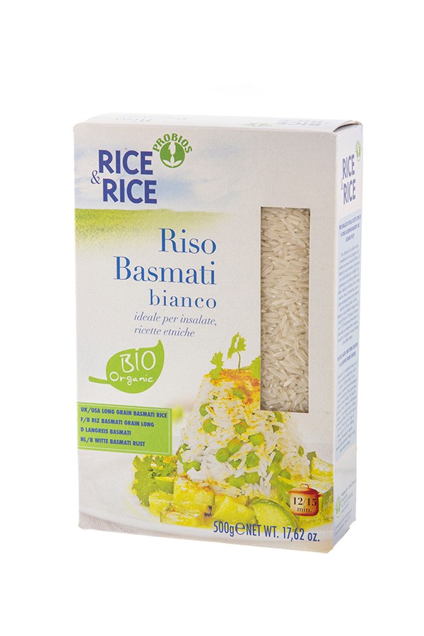 ARROZ BASMATI BLANCO 500GR RICE&RICE