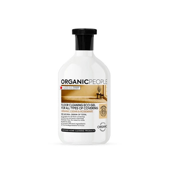 GEL LIMPIADOR DE SUELOS ECO PARA TODO TIPO DE SUPERFICIES. ORGANIC CEDAR & ROSEMARY, 500 ml ORGANIC PEOPLE