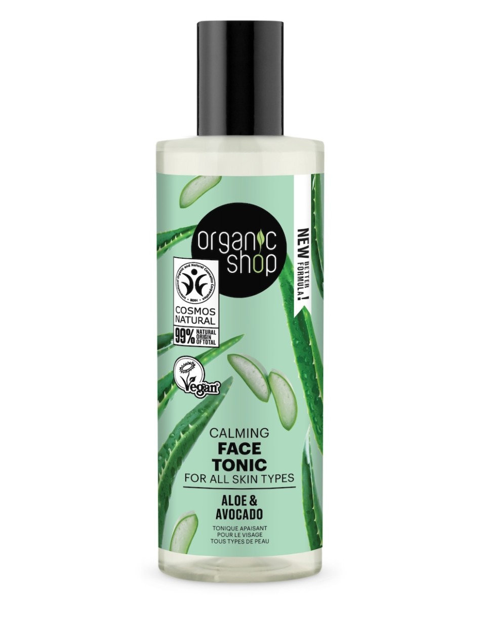 TONICO FACIAL CALMANTE PARA TODO TIPO DE PIEL «AGUACATE Y ALOE» 150 ML ORGANIC SHOP, 