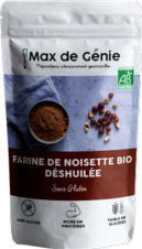 HARINA DE AVELLANA TOSTADA DESGRASADA 250 GR MAX DE GENIE