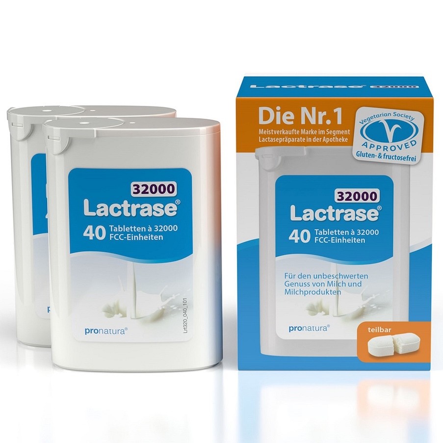 LACTRASE 32.000 comprimidos divisibles FCC en dispensador 2X40