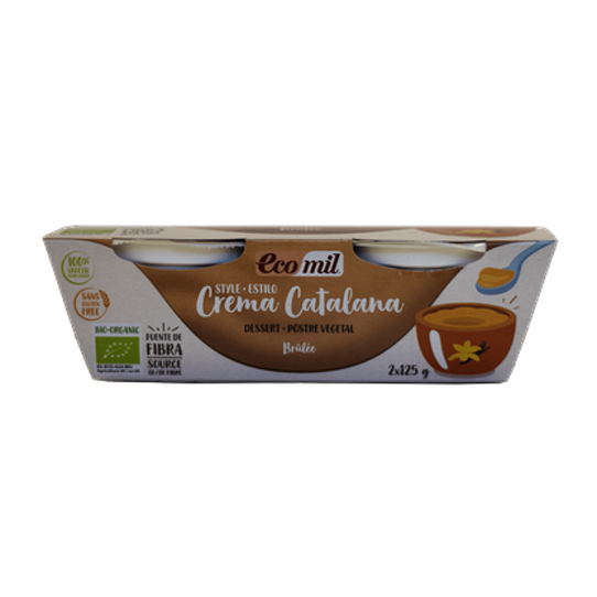ECOMIL POSTRE ESTILO DE CREMA CATALANA ECOLOGICO 2x125 g