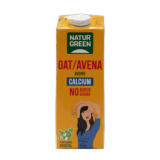 BEBIDA DE AVENA CALCIO NATURGREEN 1 LITRO TETRAPACK