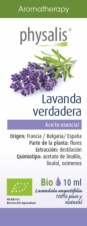 ACEITE ESENCIA DE LAVANDA VERDADERA BIO 10 ML PHYSALIS
