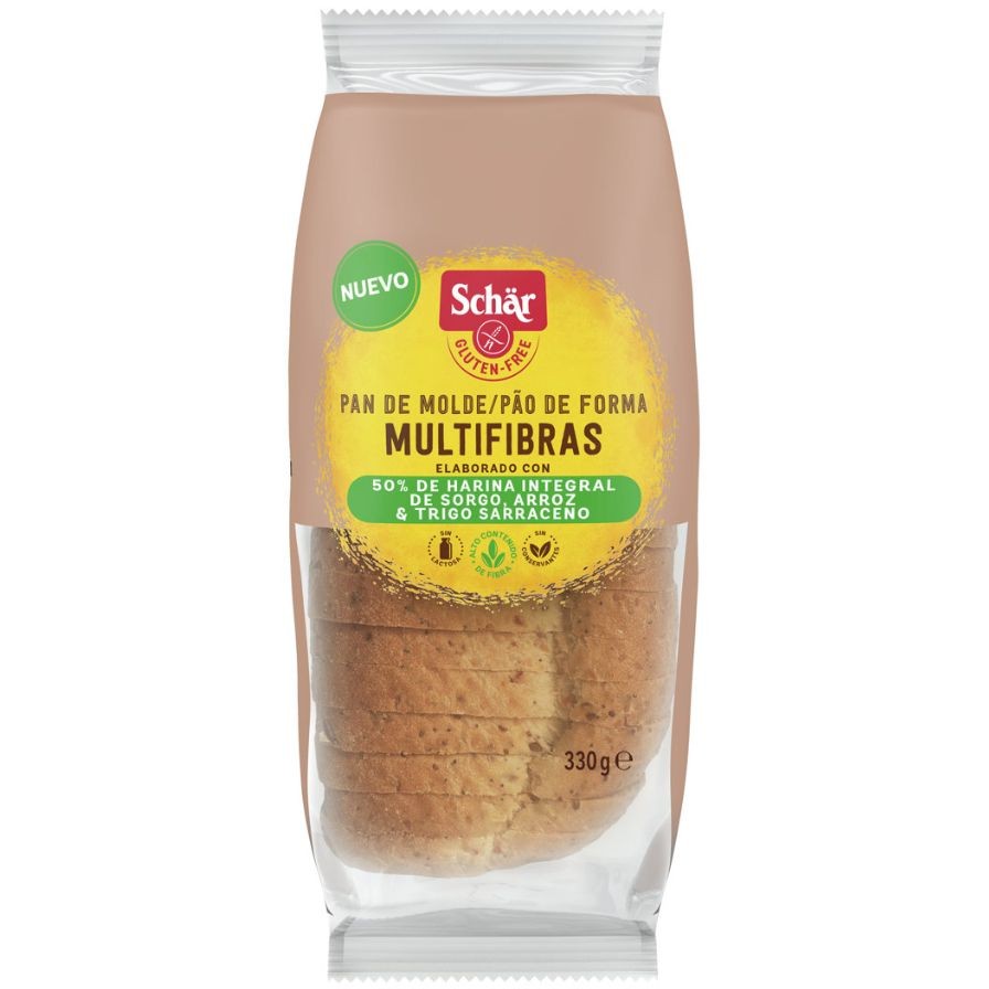 PAN DE MOLDE MULTIFIBRAS 330 GR SCHAR