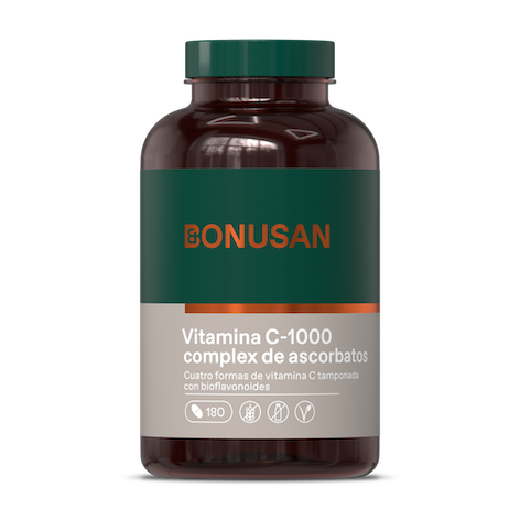 VITAMINA C-1000 COMPLEJO ASCORBATOS 180 TABLETAS BONUSAN