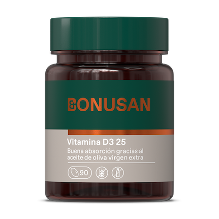 VITAMINA D3 25 MCG / 1000 UI 90 caps de gel BONUSAN