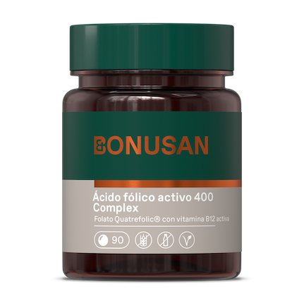 ACIDO FOLICO ACTIVO 400 MCG PLUS 90 CAP BONUSAN