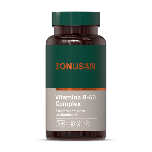 VITAMINA B 50 COMPLEJO  60 CAPSULAS BONUSAN