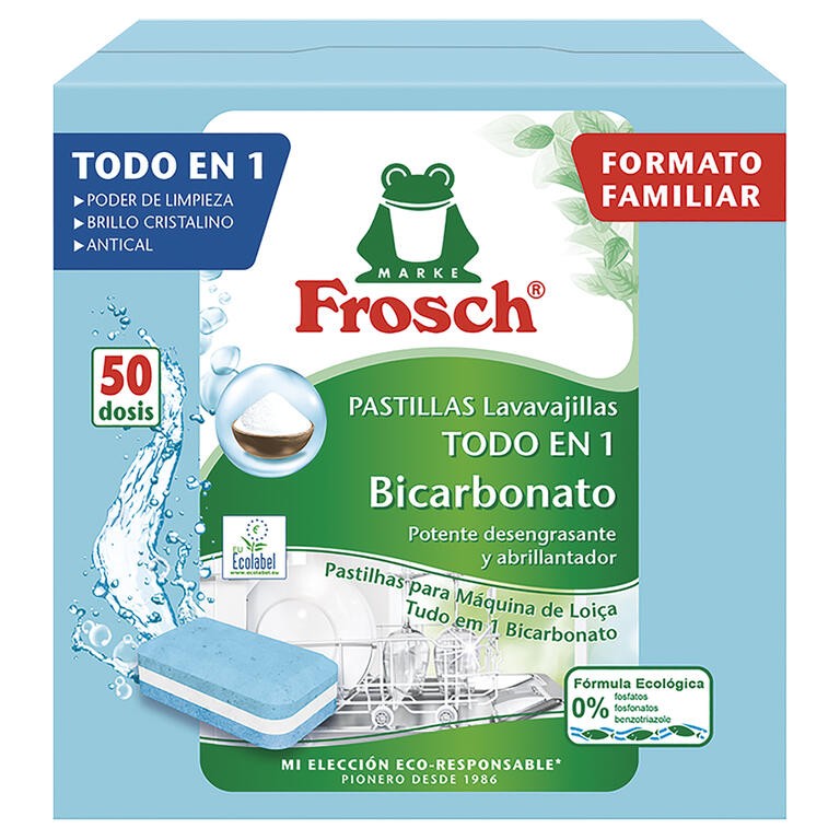 PASTILLAS LAVAVAJILLAS ECO, 50 UDS FROSCH