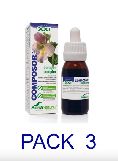  PACK 3X2 COMPOSOR 20 DOLOGEN COMPLEX 50 ML SORIA NATURAL ENVIO GRATIS