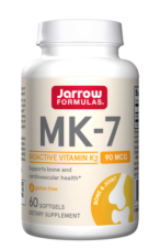 JARROW FPRMULAS, MK-7 Vitamin K2 as MK-7 Softgels, 90 mcg, 60 CAPS