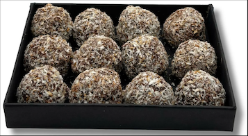 CAJA DE 12 BOLAS DE COCO SIN ALERGENOS 125 GR KALINER