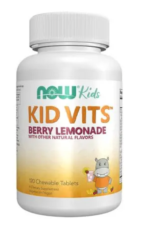 NOW FOODS, KID VITS BERRY BLAST, 120 COMPRIMIDOS MASTICABLES