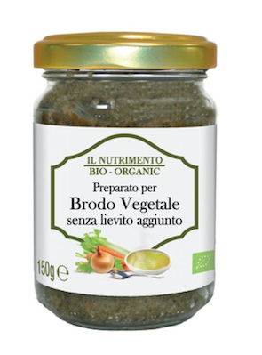 CALDO DE VERDURAS ORGÁNICAS SIN LEVADURA GLUTAMATO BAJO EN FRUCTOSA IL NUTRIMENTO