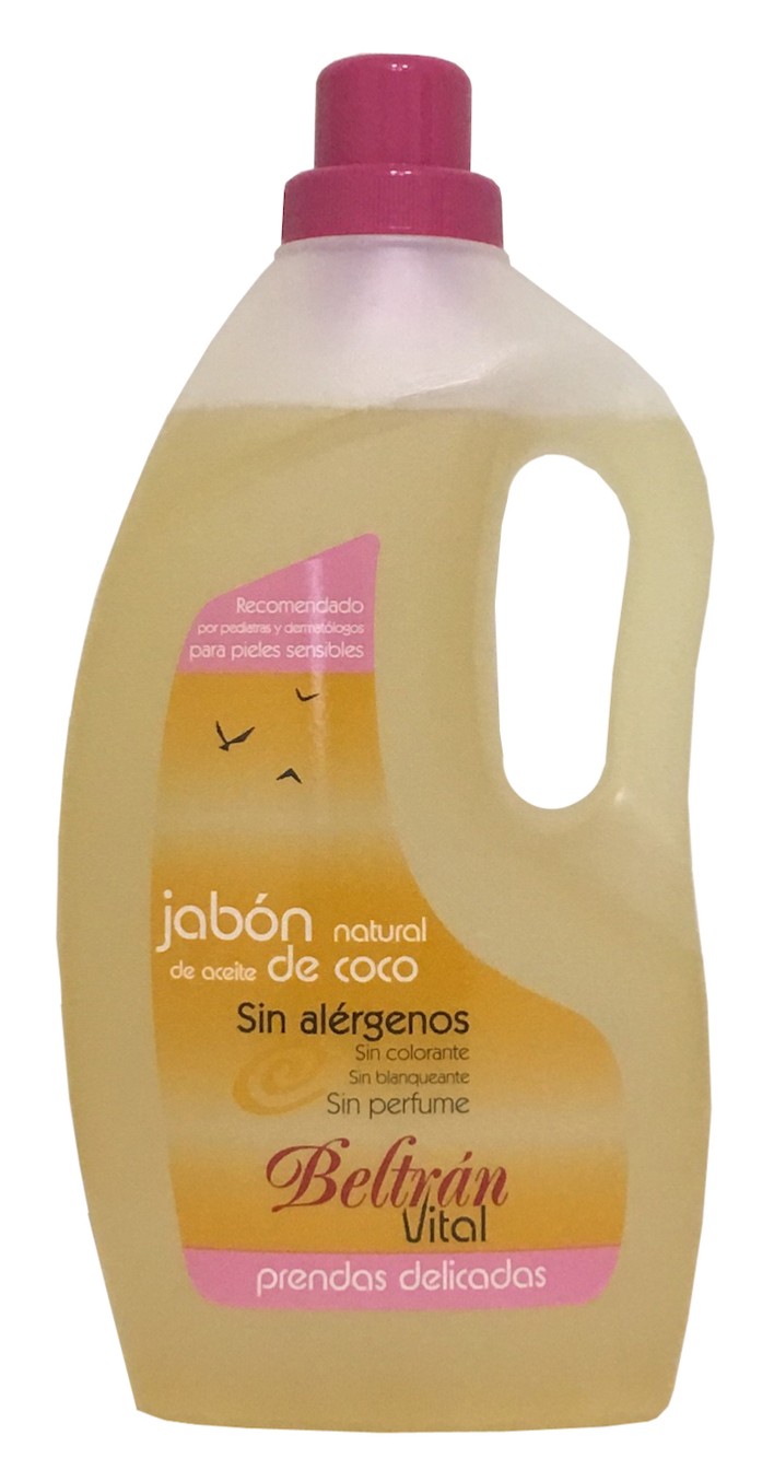 Jabones Beltrán - Jabón de Coco Líquido - Sanea y Cuida los Tejidos -  Lavado a Mano oa Máquina - Jabón Natural con Suavidad Extra - Ideal para  las