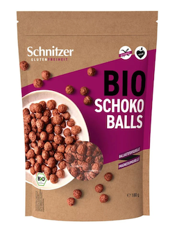 BOLITAS DE CHOCOLATE ORGÁNICO, SIN GLUTEN SCHNITZER 240 G