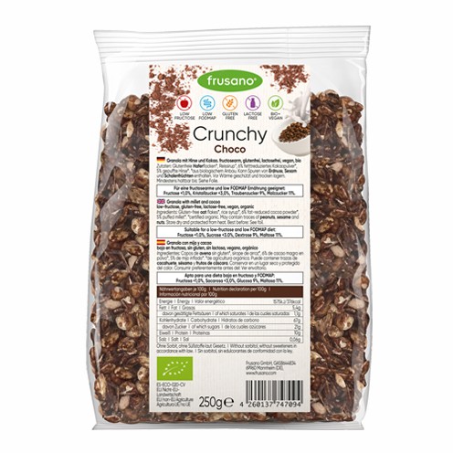 CRUNCHY CHOCO - GRANOLA CON CACAO 250 GR FRUSANO