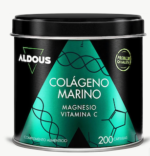 COLAGENO HIDROLIZADO PURO CON MAGNESIO Y VITAMINA C 200 CAP ALDOUS