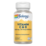 Vitamin C ( 1000 Mg) + D ( 2000UI) - 60 VEGCAPS SOLARAY