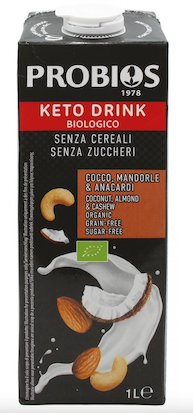 BEBIDA KETO COCO, ALMENDRAS, ANACARDOS 1 LT PROBIOS