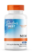 DOCTOR'S BEST, MSM, 1000 MG, 180 CAPS