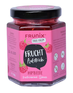 CREMA DE UNTAR DE FRAMBUESA BAJA FRUCTOSA 210 GR FRUNIX