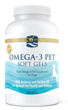 OMEGA 3 PARA PERROS 180 CAPS BLANDAS NORDIC NATURALS