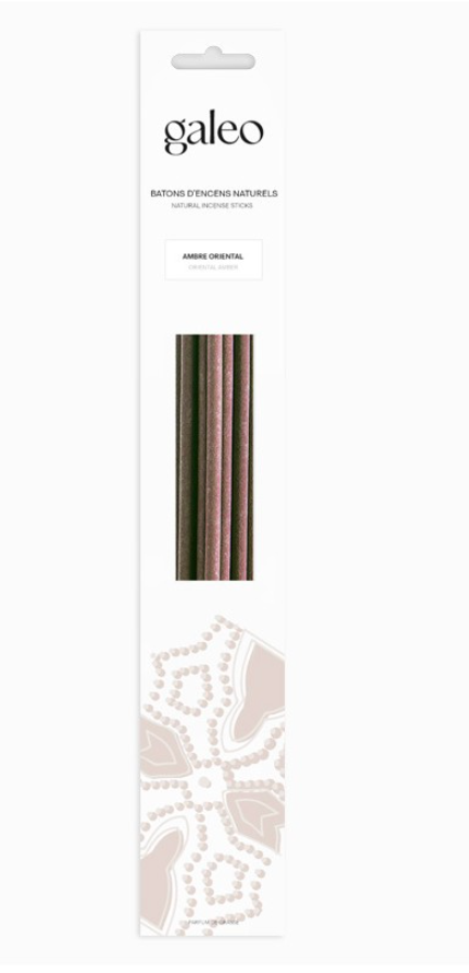 INCIENSO NATURAL AMBAR ORIENTAL 10 VARILLAS GALEO