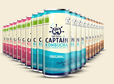 PACK GUTsy Captain Kombucha - Pack Multisabor Lata 20x250mL