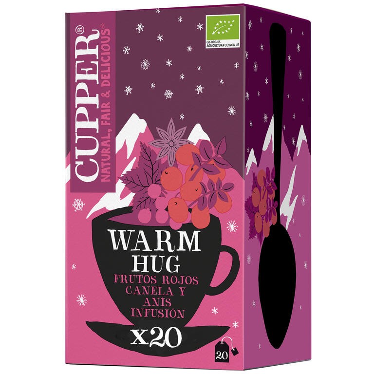 INFUSION WINTER WARM HUG BIO, 20 BOLSAS CUPPER