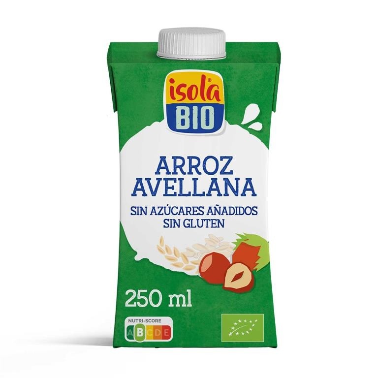 BEBIDA MINI DE ARROZ Y AVELLANAS BIO, 250 mL ISOLA BIO