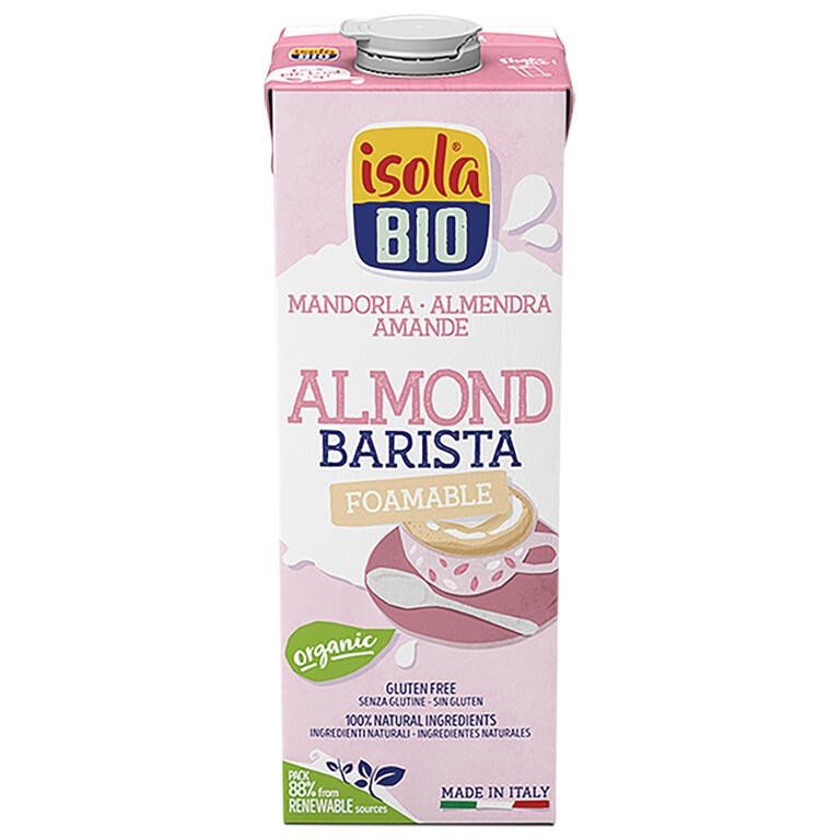 BEBIDA VEGETAL DE ALMENDRAS BARISTA BIO, 1L ISOLA