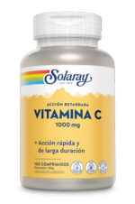 VITAMINA C 1000 mg 100 tabletas SOLARAY