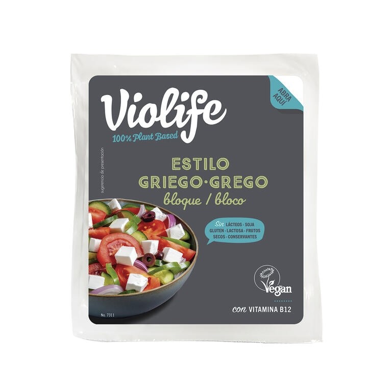  VIOLIFE BLOQUE VEGANO SABOR GRIEGO 200 GR VIOLIFE