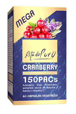 CRANBERRY MEGA150 PACS 40cap. ESTADO PURO