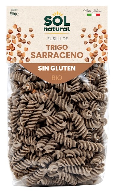 FUSILLI TRIGO SARRACENO BIO SIN GLUTEN 250 gr SOLNATURAL