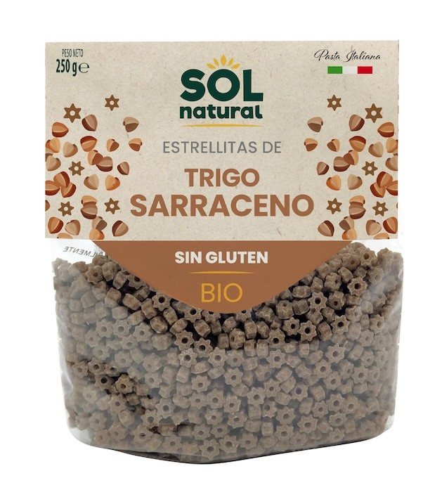 ESTRELLITAS DE TRIGO SARRACENO SIN GLUTEN 250G BIO SOLNATURAL