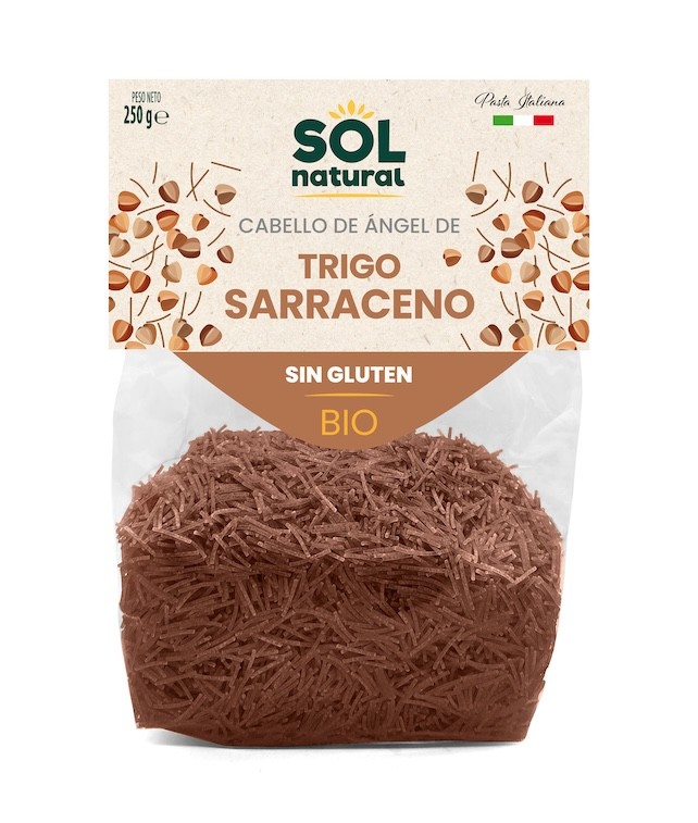 CABELLO DE ANGEL DE TRIGO SARRACENO SIN GLUTEN 250G SOLNATURAL